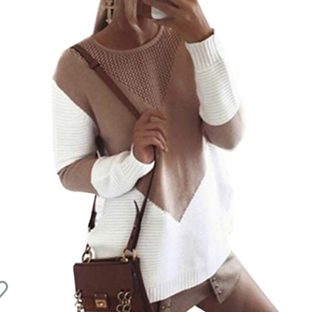 Color block sweater